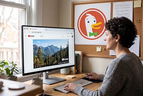 DuckDuckGo YouTube'da Reklamları Tarayıcıda Otomatik Engelliyor