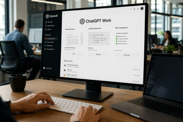 OpenAI ChatGPT Work Platformunu Tanıttı: GPT-5.6 İle Yapay Zekâ Asistanı Yeni Bir Döneme Giriyor OpenAI ChatGPT Work Platformunu Tanıttı: GPT-5.6 İle Yapay Zekâ Asistanı Yeni Bir Döneme Giriyor
